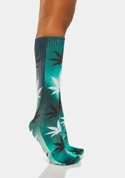 HUF Socks & Tights Green Digital Plantlife Crew Socks