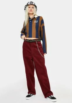 HUF Marka Long Sleeve Polo Shirt