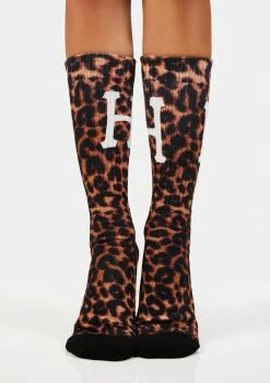 HUF Socks & Tights Digital Leopard Crew Socks