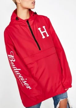 HUF X Budweiser Label Anorak Jacket