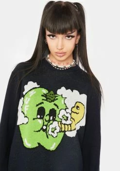 HUF Smoked Apple Jacquard Sweater Tops