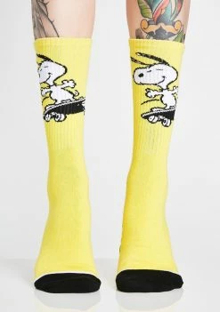 HUF Peanuts Snoopy Skates Crew Socks Socks & Tights