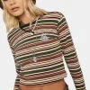 HUF Crown Stripe Jersey Long Sleeve Top Tops