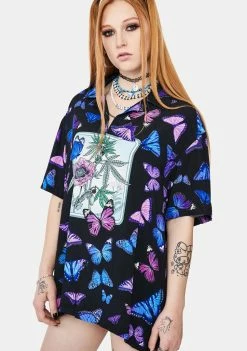 HUF Papillon Button Up Shirt Tops