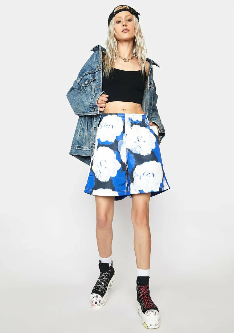 Cheapest 👍 HUF Blue Hamptons Floral Beach Shorts 🛒 5 HUF Blue Hamptons Floral Beach Shorts