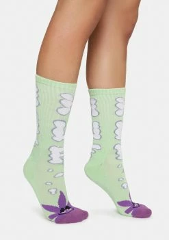 Mint Huf N Puff Buddy Socks