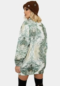 HUF Outerwear Swirl Oversized Full Zip Fleece