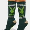 HUF Playboy Green Rabbit Head Crew Socks Socks & Tights