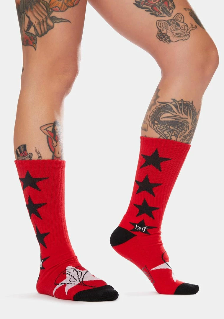 Cheapest 🧨 HUF 🧦 Socks & Tights Starla Crew 🧦 Socks ✔️ 3 HUF Socks & Tights Starla Crew Socks