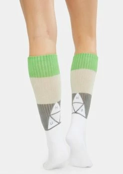 HUF White Peak Stripe Socks