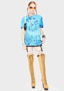 HUF Pacific Blue Viral Graphic Tee Tops