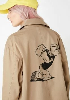 HUF Popeye Trench Jacket Outerwear