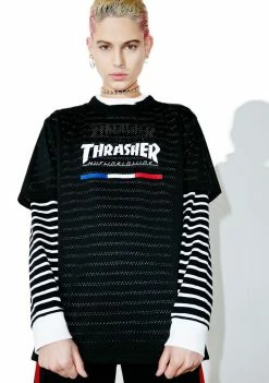 HUF Tops X Thrasher TDS Mesh Jersey