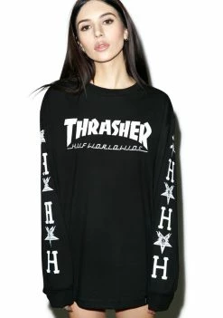 HUF X Thrasher Logo Tee
