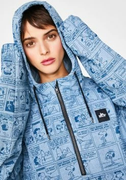 HUF Outerwear Peanuts Spikes Indigo Anorak