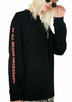 HUF Tops Multi Triple Triangle Long Sleeve Tee