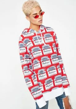HUF Tops X Budweiser Label Pullover Hoodie