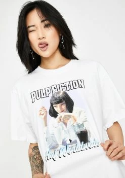 HUF X Pulp Fiction Mia Airbrush Graphic Tee Tops