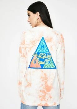 HUF Acid Skull Long Sleeve Tee Tops