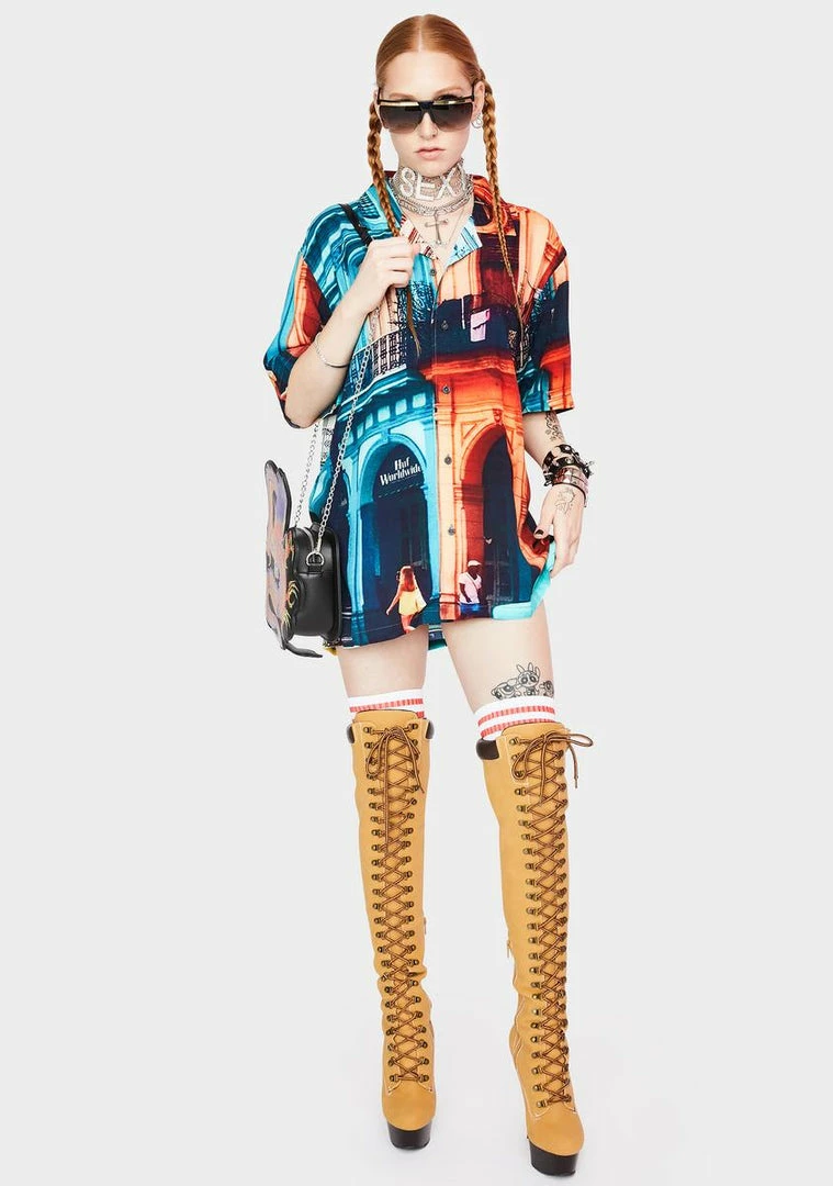 Best Sale 🛒 HUF Tops Havana Resort Button Up 👚 Shirt 🔥 7 HUF Tops Havana Resort Button Up Shirt