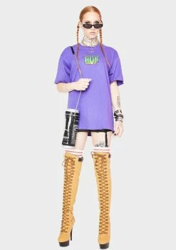 Grape The Infamous HUF Graphic Tee Tops