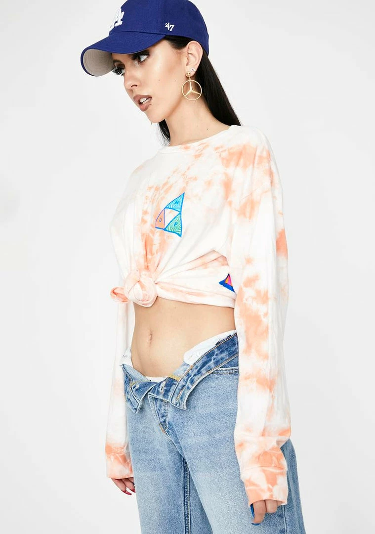 Flash Sale βοΈ HUF Acid Skull Long Sleeve Tee Tops 𧨠4 HUF Acid Skull Long Sleeve Tee Tops