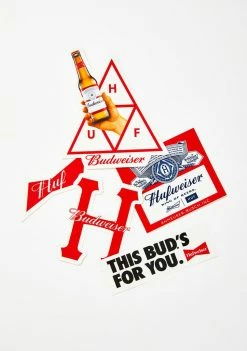 HUF X Budweiser Sticker Pack Home Stuff