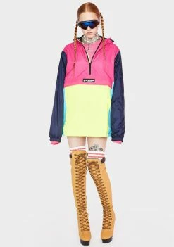 HUF Hot Pink Wave Anorak Jacket
