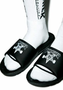 HUF X Thrasher Slide Sandals Flats