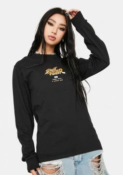 HUF Tops Ending Long Sleeve Tee