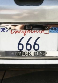 HUF Fuxx It License Plate Frame Other Shit