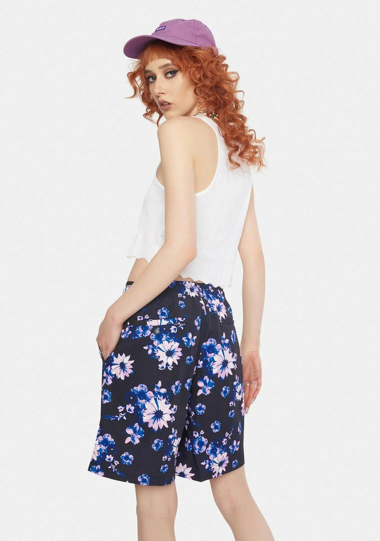 Promo ๐ HUF Bottoms Night Dazy Easy Shorts ๐ 6 HUF Bottoms Night Dazy Easy Shorts