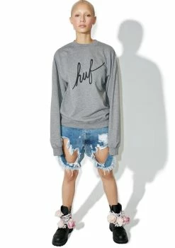 HUF Demi Script Crewneck Sweatshirt
