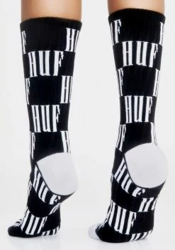 HUF Big Checkered Crew Socks