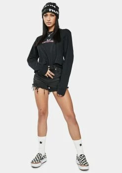 HUF Tops Drinking With The Devil Graphic Long Sleeve Tee