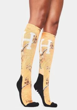 HUF Orange Digital Real Tree Socks Socks & Tights