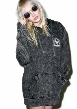 HUF Third Eye Acid Wash Pullover Hoodie Outerwear