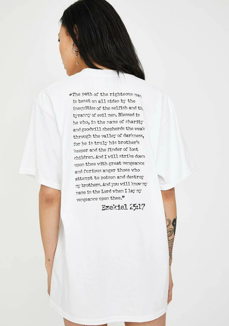 Best Pirce ⨠HUF X Pulp Fiction Ezekiel Graphic Tee 𧨠4 HUF X Pulp Fiction Ezekiel Graphic Tee