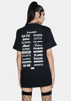 HUF X Playboy Club Tour Graphic Tee Tops