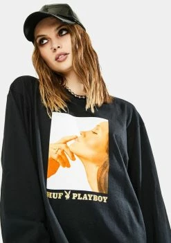 HUF Tops X Playboy Lust For Life Long Sleeve Tee
