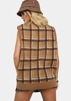 HUF Logo Sweater Vest Sweater Vests