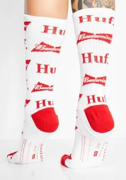 HUF Budweiser Bow Crew Socks Socks & Tights