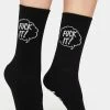 HUF Black Fuck It 1/4 Socks