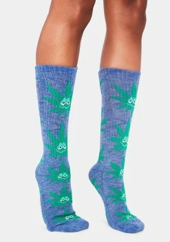 HUF French Navy Buddy Crew Socks