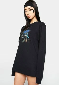 HUF Tops Playboy Bright Lights Long Sleeve Tee