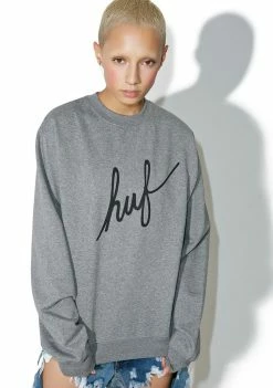 HUF Demi Script Crewneck Sweatshirt