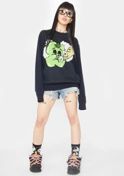 HUF Smoked Apple Jacquard Sweater Tops