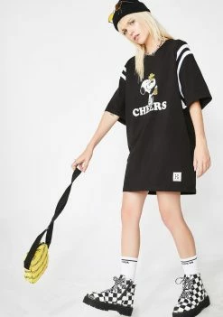 HUF Peanuts Cheers Football Jersey Tops