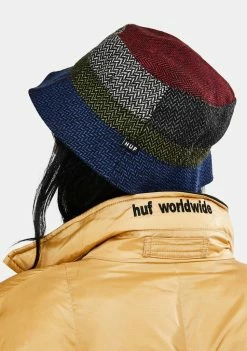 HUF Hats Pops Herringbone Bucket Hat