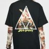 Discount ๐ HUF Tops Godzilla Triple Triangle Graphic Tee ๐ 2 HUF Tops Godzilla Triple Triangle Graphic Tee
